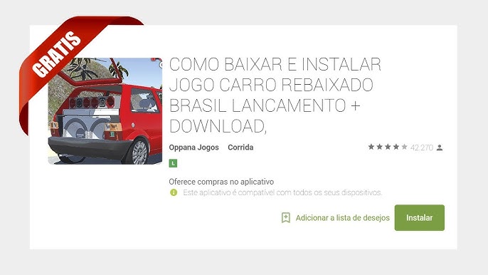 COMO BAIXAR E INSTALAR JOGO CARRO REBAIXADO PARA CELULAR FRACO OU COM POUCA  MEMÓRIA 