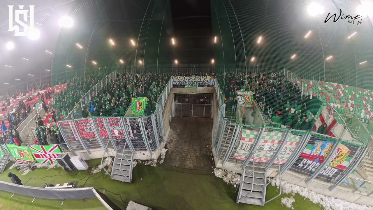 Mecz wyjazdowy Śląska Wrocław w Sosnowcu, czyli kibicowska ekstraklasa na wyjeździe!
