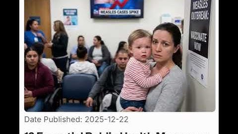 12 Essential Public Health Messages During the Global Measles Surge