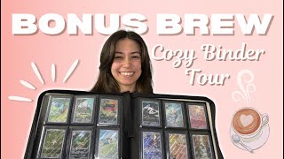 My Favorite Pokémon Cards | Cozy Binder Tour ☕ Bonus Brew