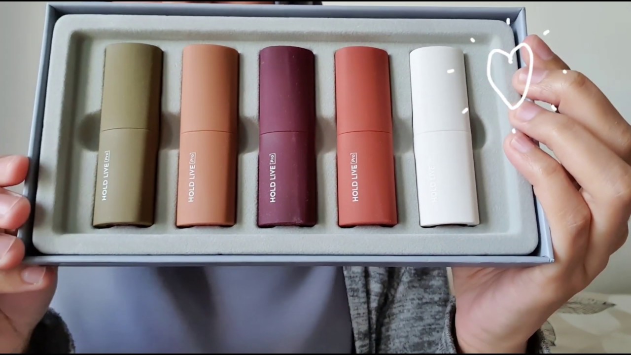 [review] HOLDLIVE Make Up 5IN1 Mousse Velvet Lipstick Set