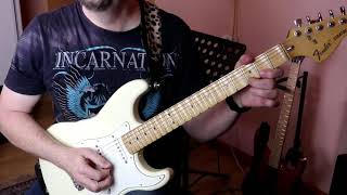 Upstroke-leading Diminished 7th arpeggios, Yngwie-style - Chris Brooks