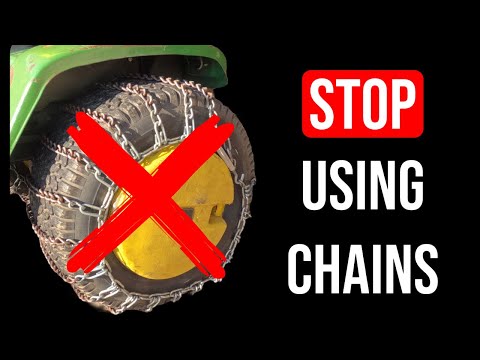How To Put Chains On Snow Blower Tires