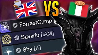 Trials VS Sayariu & His Italian God Squad - Brits VS Italians