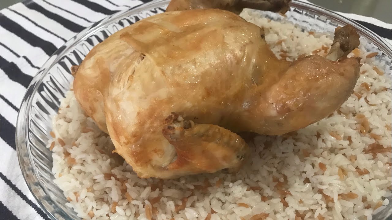 KÖY TAVUĞU TADINDA 👍🏻FIRIN POŞETİNDE KIZARMIŞ TAVUK🔝TANE TANE PİRİNÇ PİLAVI PÜF NOKTALI✅ - YouTube