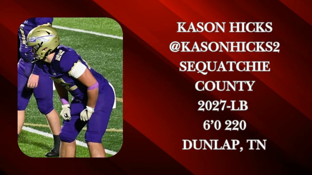 Kason Hicks 2027 Linebacker Prospect Tennessee 