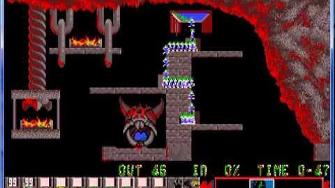 Lemmings 1 Mayham Level 24 All or Nothing