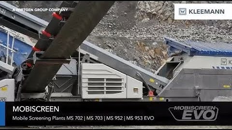 Mobile Screening Plants MOBISCREEN MS EVO Highlights | KLEEMANN