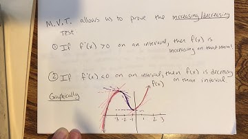 Calculus 1 section 3.4 Mean Value Theorem (part 1)