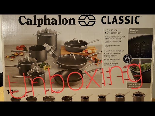 Calphalon Classic 14pc Hard-Anodized Nonstick Cookware Set