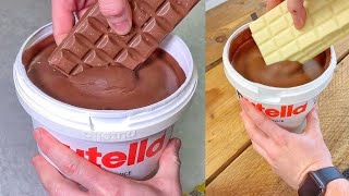 Nutella Bucket Dipped & Mixed With Chocolate