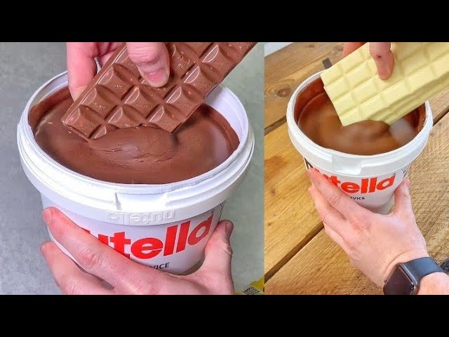 Nutella Bucket Dipped & Mixed With Chocolate class=