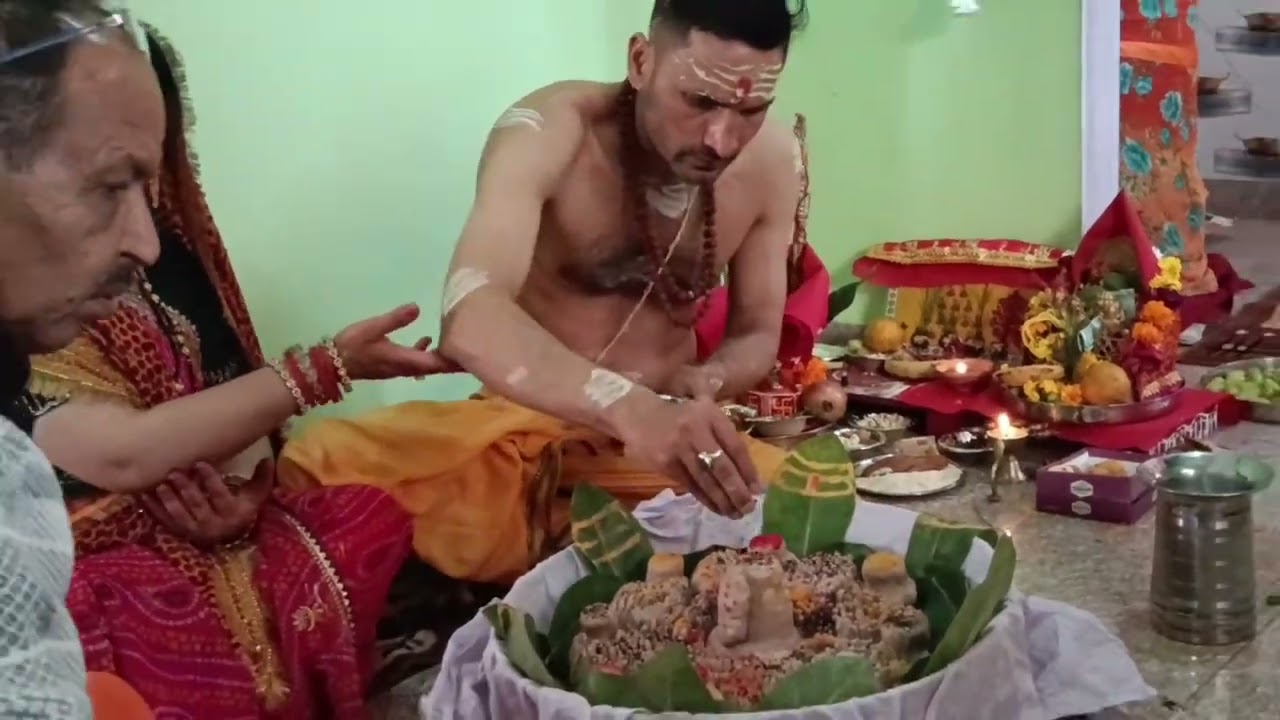 🏰🌺🥀Mahashivratri ke din Kiya paalti Puja🙏🙏🌺🌺 kumaun  mein palti Puja 🌺🏰🥀