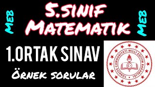 5Sinif Matemati̇k 1Ortak Sinav Örnek Sorular Meb