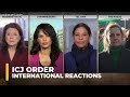 International reactions on ICJ order