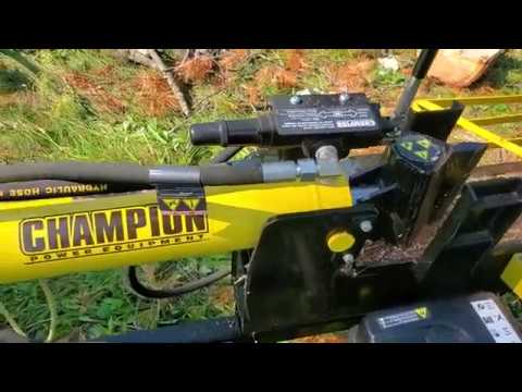 Champion 20 ton log splitter review 
