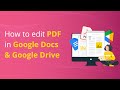 How to Edit a PDF in Google Docs