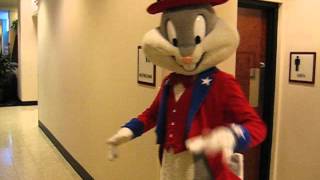 Bugs Bunny cavorting through Downtown MKE Hyatt (Feb 2007)