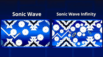 SONIC WAVE Layout vs SONIC WAVE INFINITY Layout | Geometry Dash 2.2