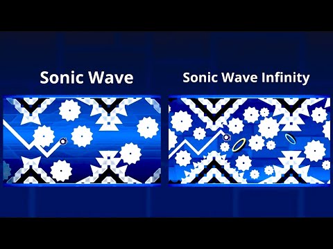 SONIC WAVE Layout Vs SONIC WAVE INFINITY Layout Geometry Dash 2 2 