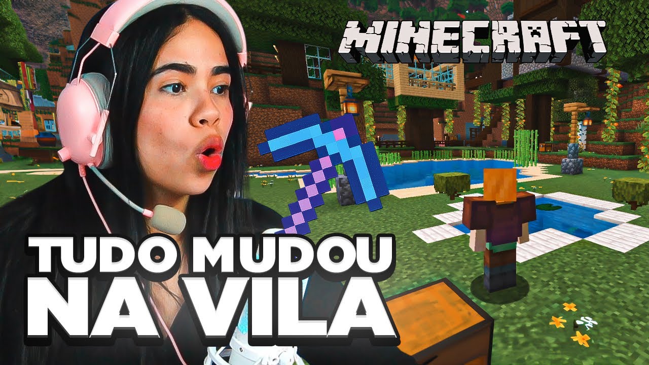 A REFORMA DA VILA FICOU INCRÍVEL NO MINECRAFT