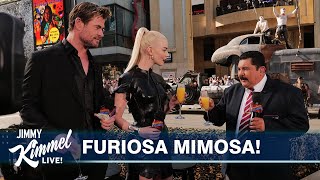 a guillermo exclusivo with chris hemsworth & anya taylor-joy!