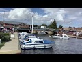 Norfolk Broads boat trip, waterways tour, Wroxham, Queen of the Broads boat, boating, houses, rivers