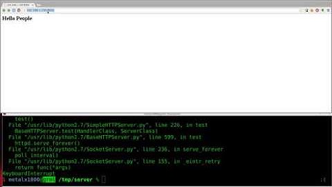 Setup a Webserver with Python   Linux Tutorials clip14