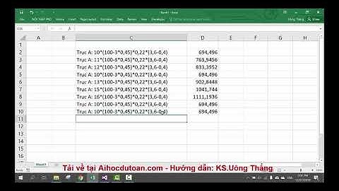 Hướng dẫn lồng hàm IF() vào hàm tính diễn giải khối lượng