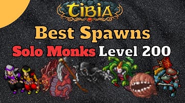 Where to hunt a Level 200 Monk  [Tibia Solo Monk]