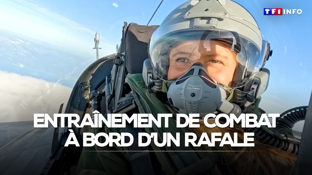Embarquez à bord d'un Rafale lors d'un exercice de tir aérien｜TF1 INFO