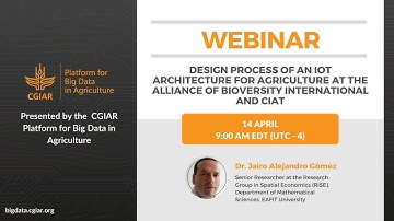 Webinar - Design process of an IoT architecture for agriculture
