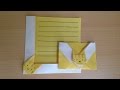 折り紙 猫の封筒2 折り方（niceno1）Origami cat envelope