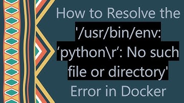 How to Resolve the 