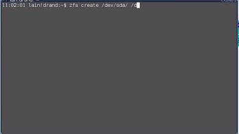 zfs filesystem fail to create