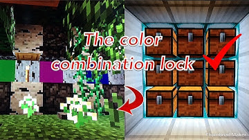 Colour Coded Combination Lock [Minecraft]