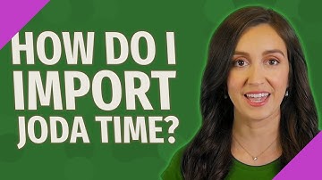 How do I import Joda time?