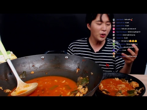 (Live) Nấu La bbok ki - bánh gạo thêm mì 라뽁이 만들어 줄게 먹방 mukbang - Woossi TV - (Live) Nấu La bbok ki - bánh gạo thêm mì 라뽁이 만들어 줄게 먹방 mukbang - Woossi TV