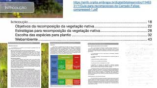 Dica de Leitura - Guia de Plantas do Cerrado para Recomposição da Vegetação Nativa