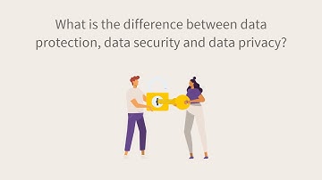 What is the difference between data protection, data security and data privacy?