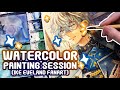 Watercolour Painting Session! |Ike Eveland Fanart