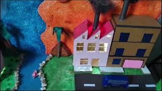 The Save  Earth ? working Model created by students of a  government school.
