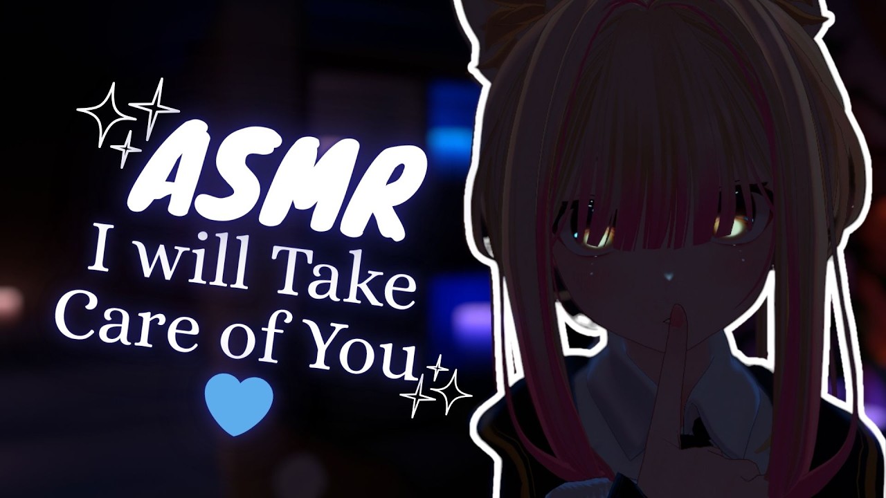 ASMR Wolfgirl Takes Care of You 💙 [Kisses, Sniff, Ear cleaning]