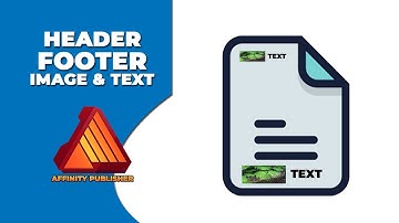 How to add image and text in header and footer in affinity publisher