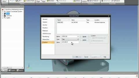 Linking Text From Properties in the Scene or Document in IRONCAD