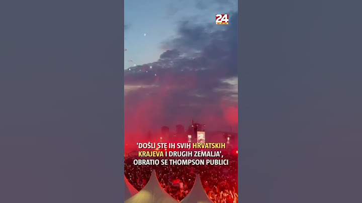 Thompson se obratio publici: 'Duboko sam zahvalan što ste došli u ovolikom broju'