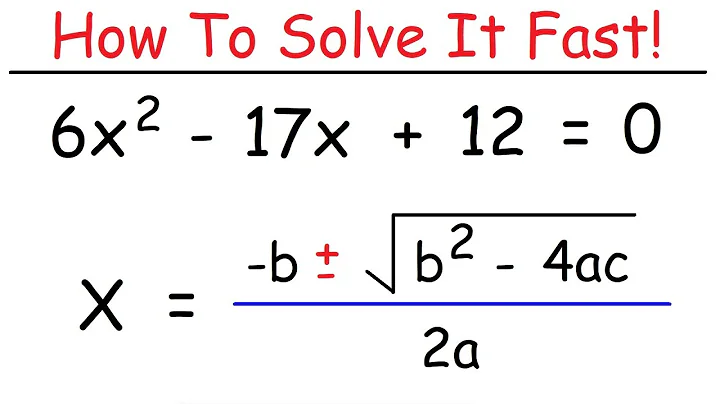 How To Solve Quadratic Equations Using The Quadratic Formula - DayDayNews