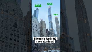 Billionaire's Row in NYC is now abandoned. 🗽