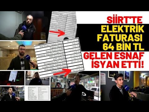 ELEKTRİK FATURASI 64 BİN TL GELEN ESNAF İSYAN ETTİ