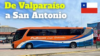 CHILE EN BUS 🇨🇱- De VALPARAÍSO a SAN ANTONIO 🚢🛣️🚍